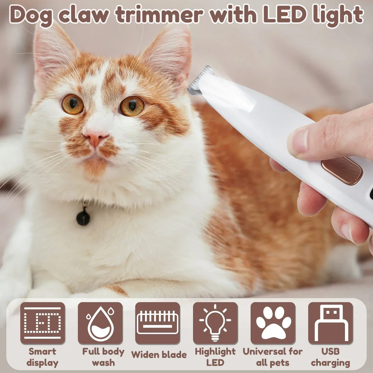PawTrim-Recortadora de Pelo para Mascotas