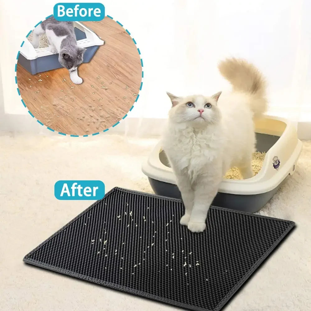 CleanPaws- Alfombra para Arenero de Gatos