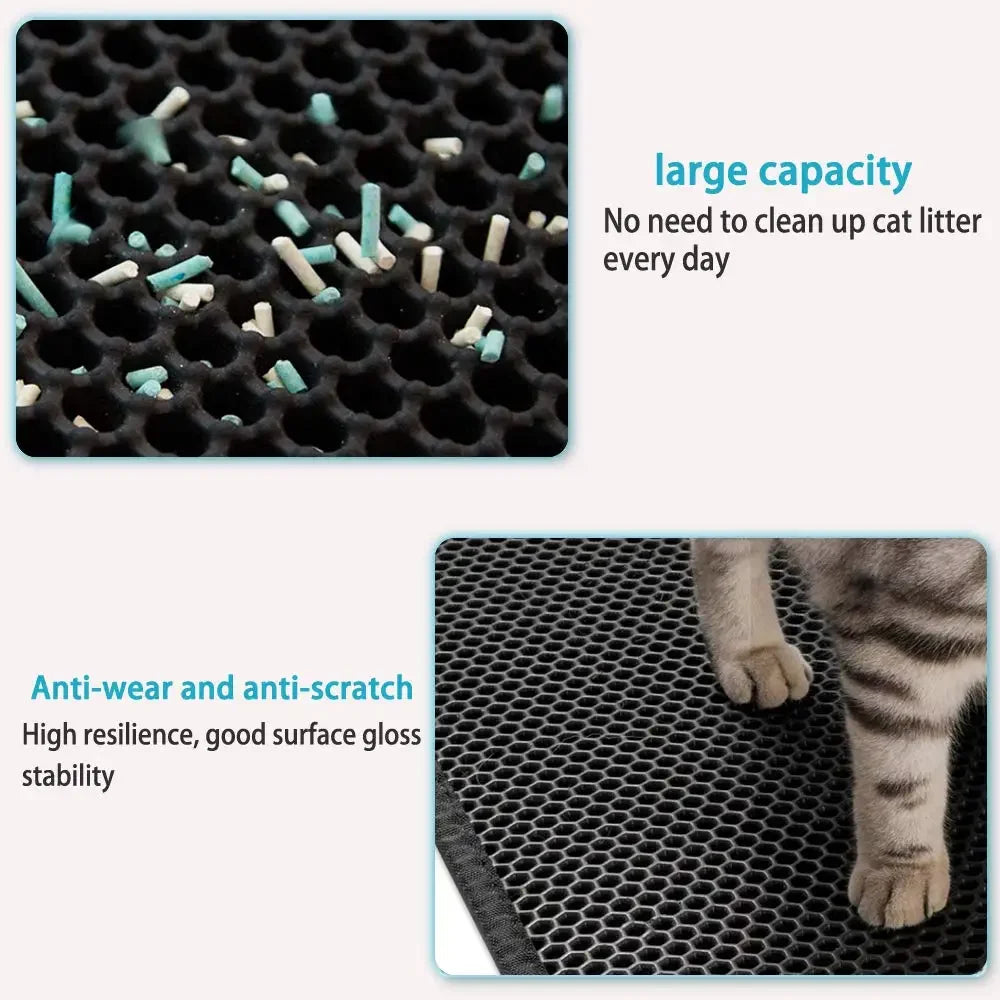 CleanPaws- Alfombra para Arenero de Gatos