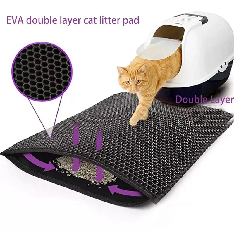 CleanPaws- Alfombra para Arenero de Gatos